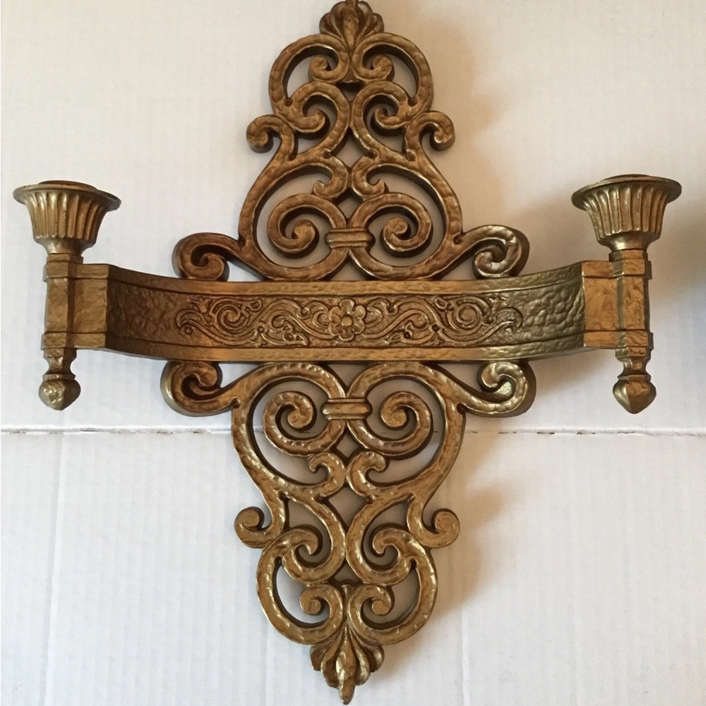 Antique-Style Gold Decorative Wall Hooks - Ornamental Metal Accent - Picture 3 of 12